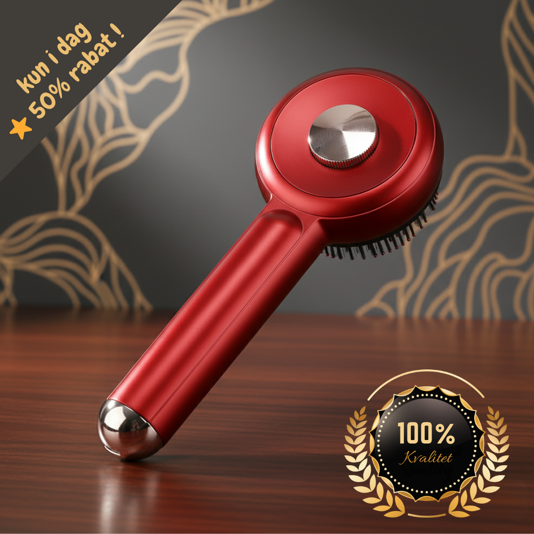 ScalpFlow™ 3-i-1 Hårfornyer: Rødt Lys Terapi kombineret med dybdegående Æltende Massage.