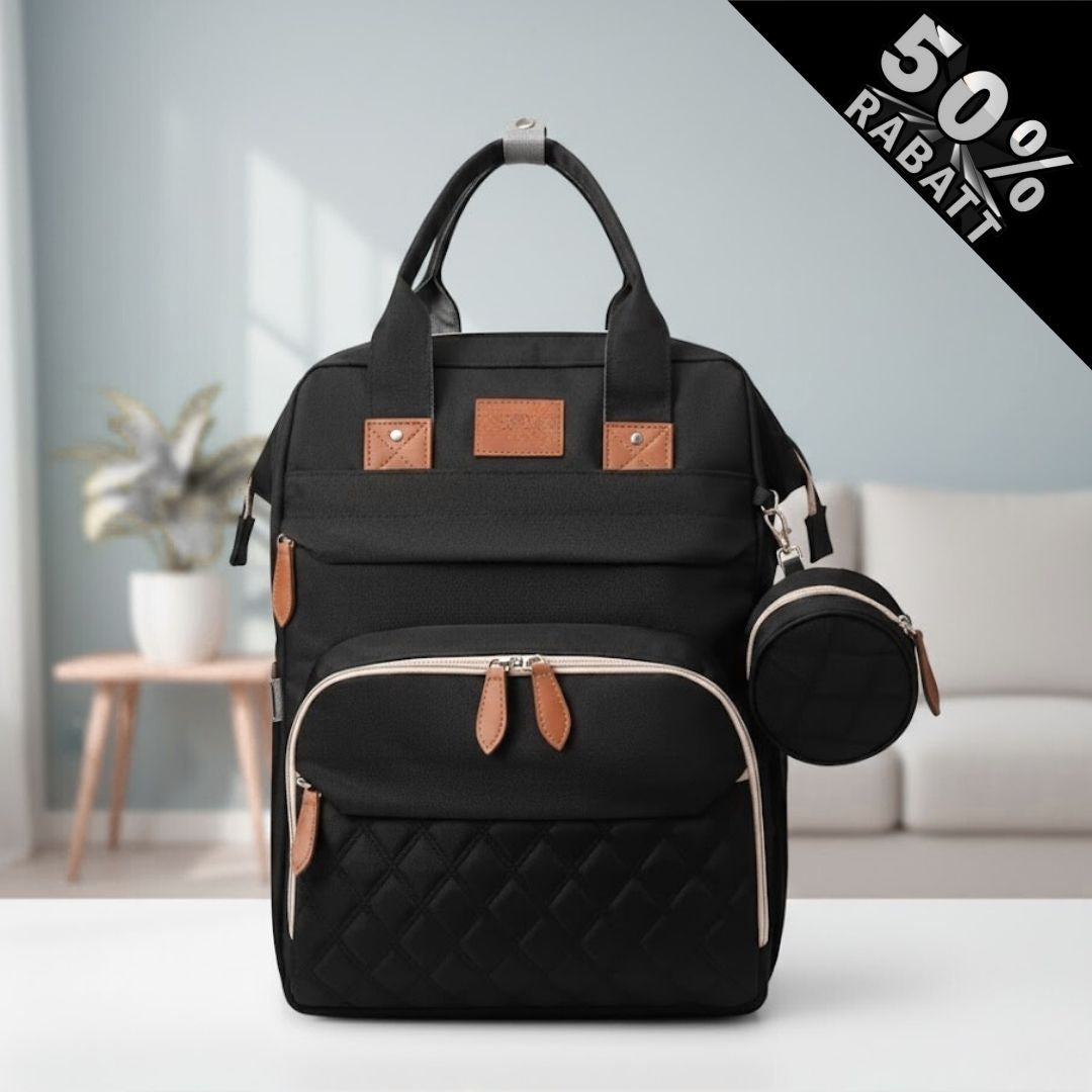 Nuvora™ 3-i-1 Pusletaske med Sammenklappeligt Babybed