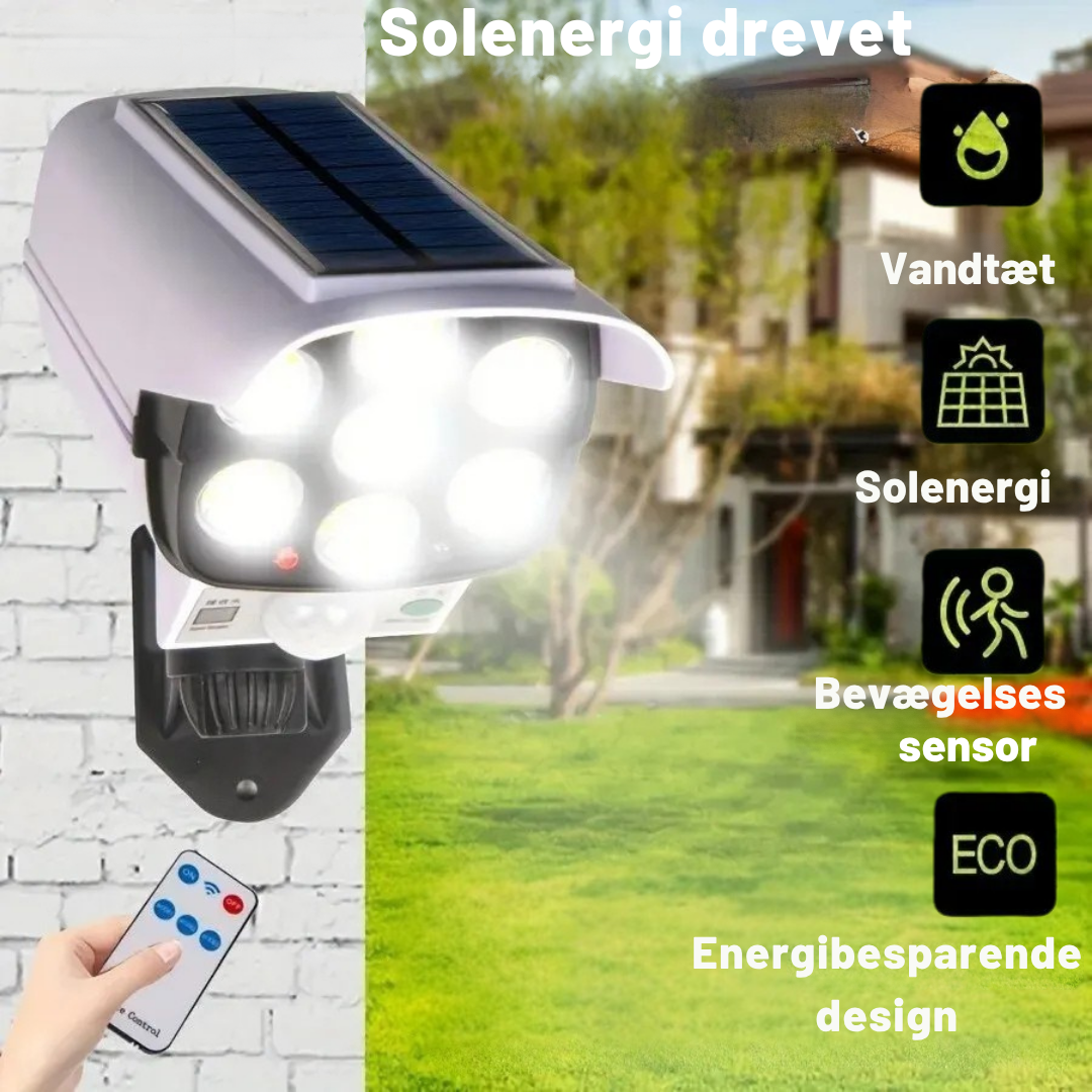 LumiGuard™: 2-i-1 sikkerhedsspotlight med 77 LED'er
