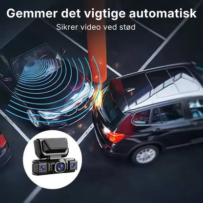 Dashcam der gemmer video automatisk ved stød
