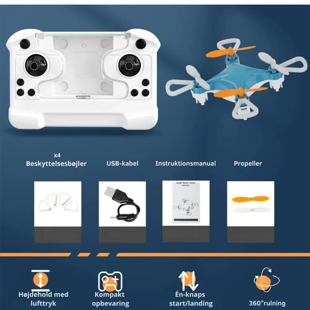 AeroNøva — LED stuntdrone med 360° tricks og højdehold for den perfekte gaveoplevelse