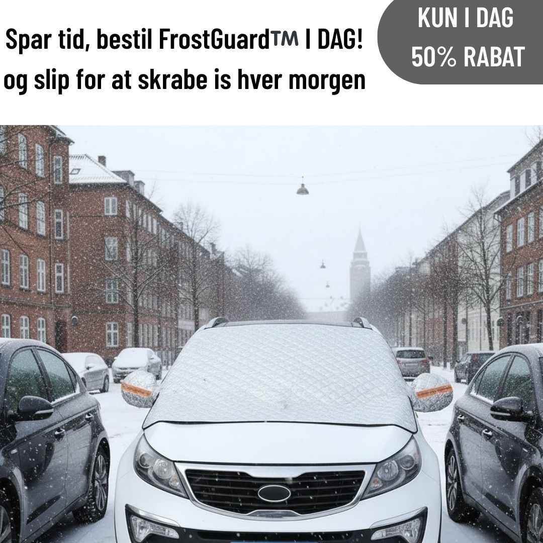 FrostGuard™️  Stop med at skrabe i frostvejr – Stig direkte ind og kør afsted med en ren forrude!