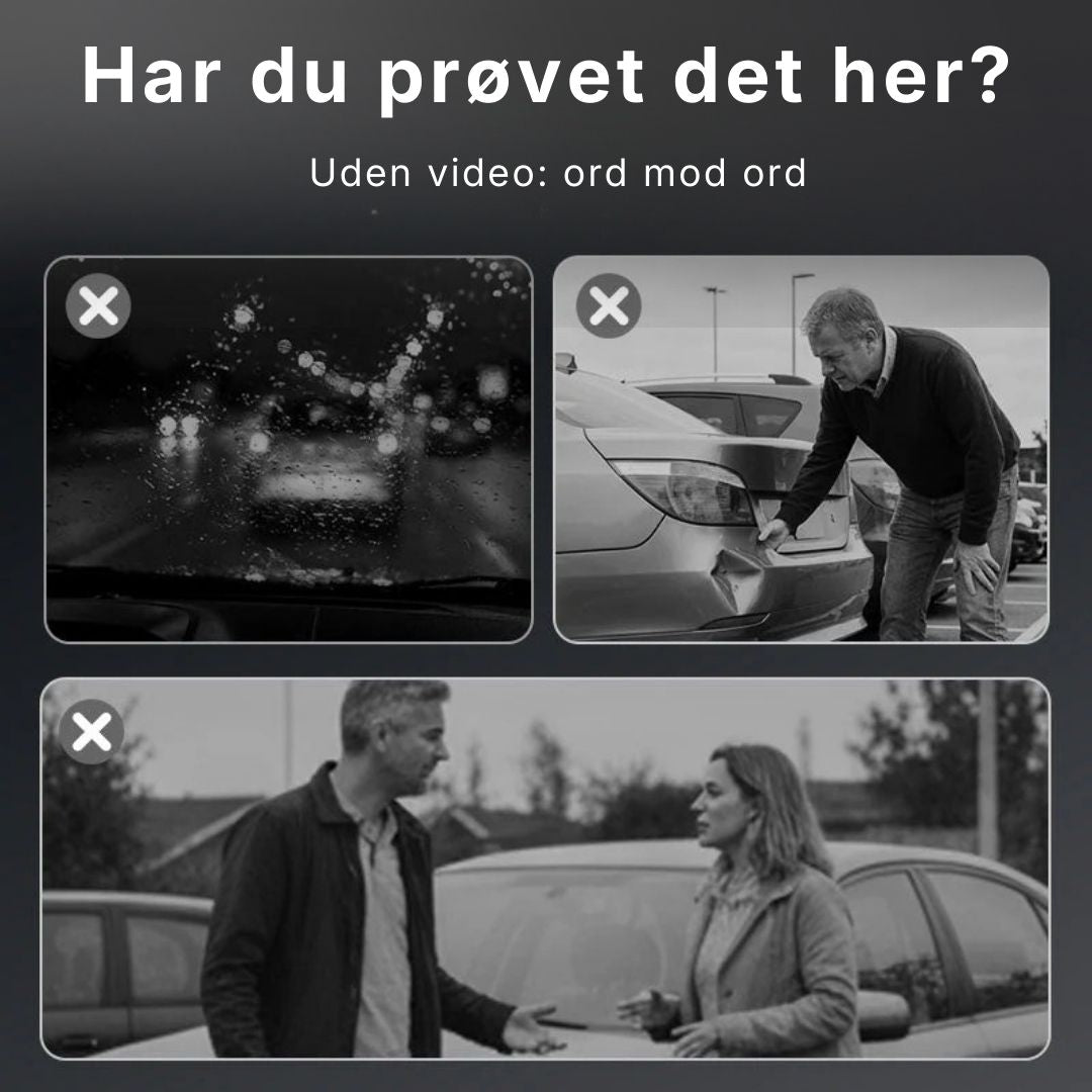 Problemer i bilen uden dashcam video