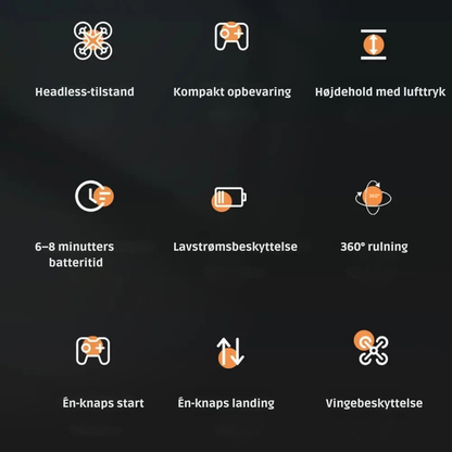 AeroNøva — LED stuntdrone med 360° tricks og højdehold for den perfekte gaveoplevelse