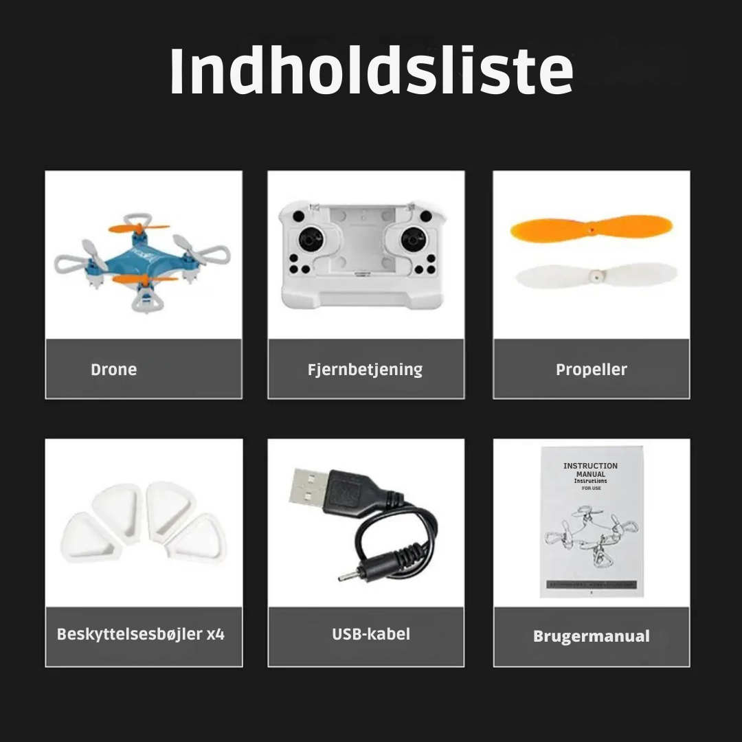 AeroNøva — LED stuntdrone med 360° tricks og højdehold for den perfekte gaveoplevelse