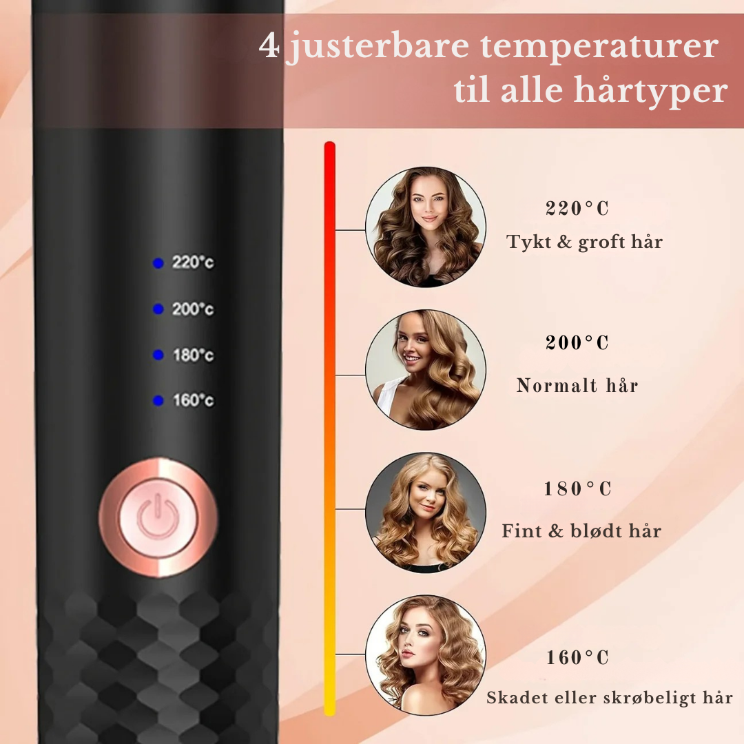 CurlGenie™ Automatisk Krøllejern: Få Perfekte Salonkrøller Hver Dag