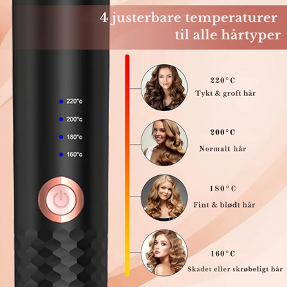 CurlGenie™ Automatisk Krøllejern: Få Perfekte Salonkrøller Hver Dag
