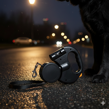 PawLink™ dobbelt udtrækkelig hundesnor – gå to hunde uden at blive filtret eller stresset