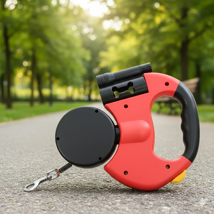 PawLink™ dobbelt udtrækkelig hundesnor – gå to hunde uden at blive filtret eller stresset