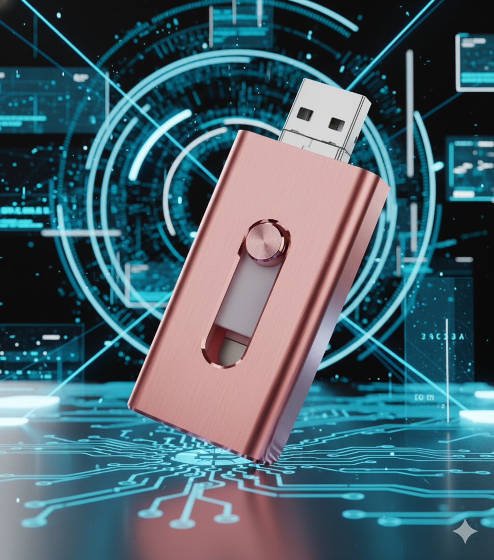 DataBolt™ 3-i-1 højhastigheds-USB-drev – Superhurtig opbevaring til telefon, bærbar og tablet