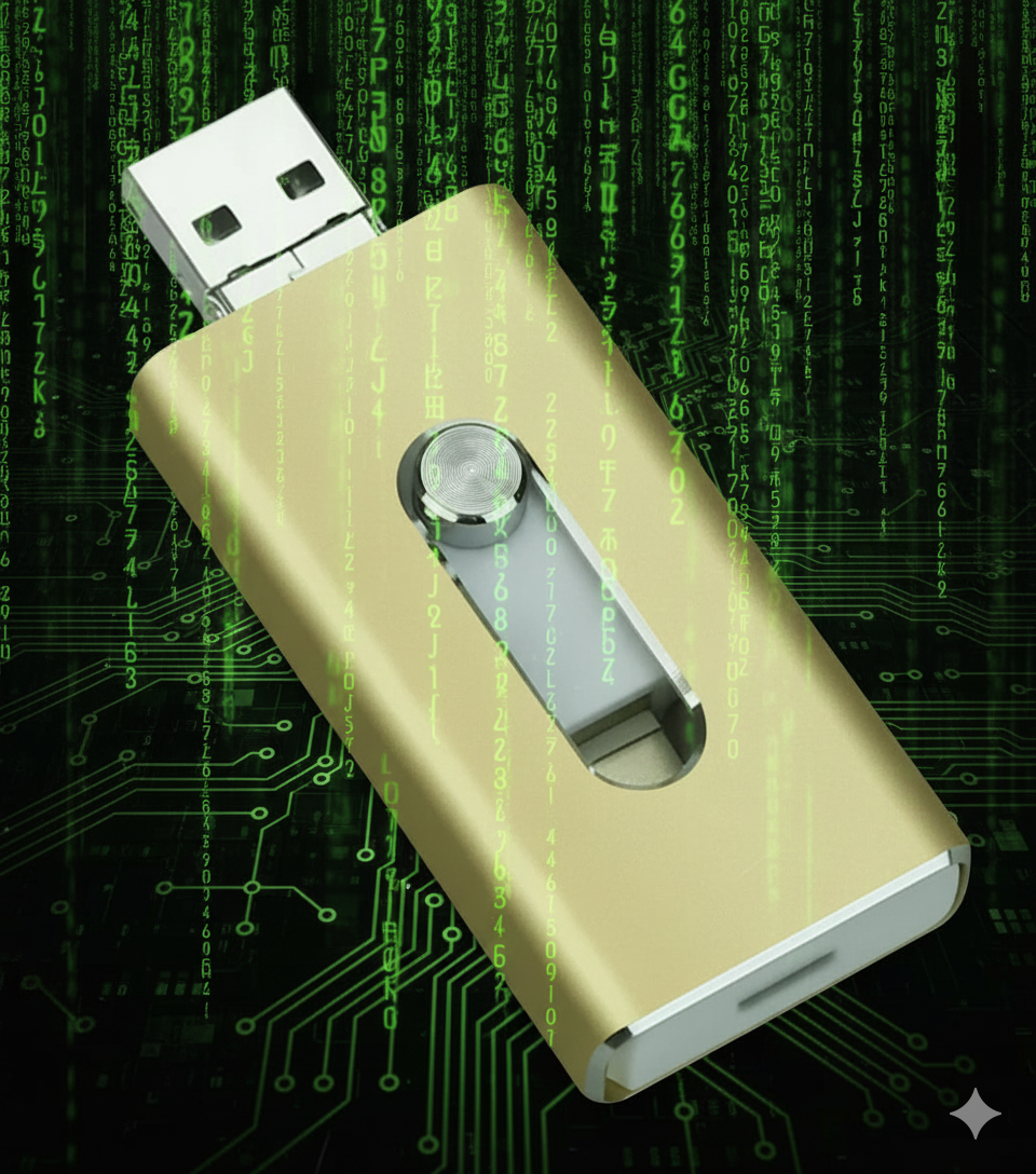 DataBolt™ 3-i-1 højhastigheds-USB-drev – Superhurtig opbevaring til telefon, bærbar og tablet