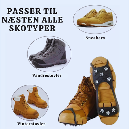 GripZool 8000™️ | De Ultimative Anti-Skrid Skoplader til Is og Sne