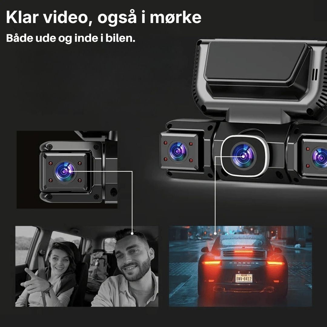 Dashcam med klar video i mørke