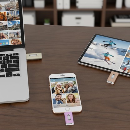 DataBolt™ 3-i-1 højhastigheds-USB-drev – Superhurtig opbevaring til telefon, bærbar og tablet