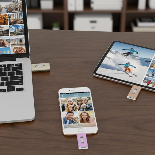 DataBolt™ 3-i-1 højhastigheds-USB-drev – Superhurtig opbevaring til telefon, bærbar og tablet