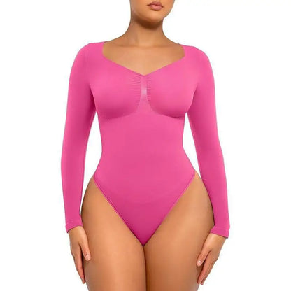 NimmaFit™ Langærmet Kropsformende Dragt — en glatter, smukkere overkrop i én base
