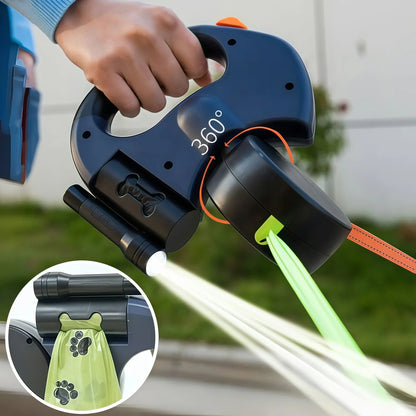 PawLink™ dobbelt udtrækkelig hundesnor – gå to hunde uden at blive filtret eller stresset