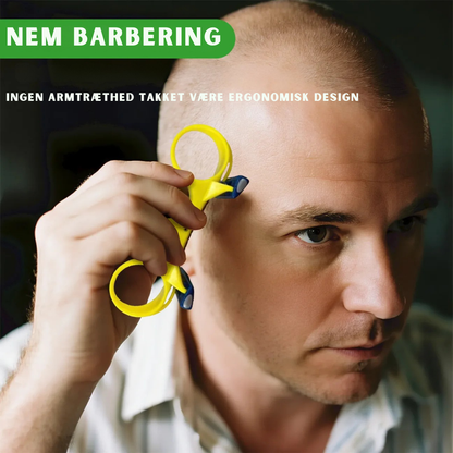 SKINBLADES — Hurtigt dobbelt-hoved barbersystem til en glat og præcis skaldet finish