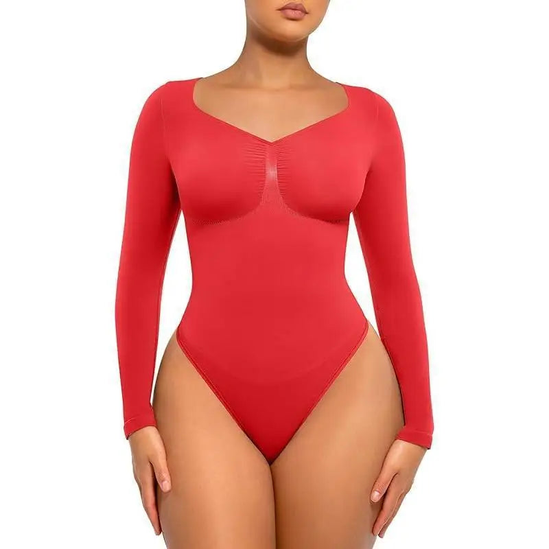 NimmaFit™ Langærmet Kropsformende Dragt — en glatter, smukkere overkrop i én base