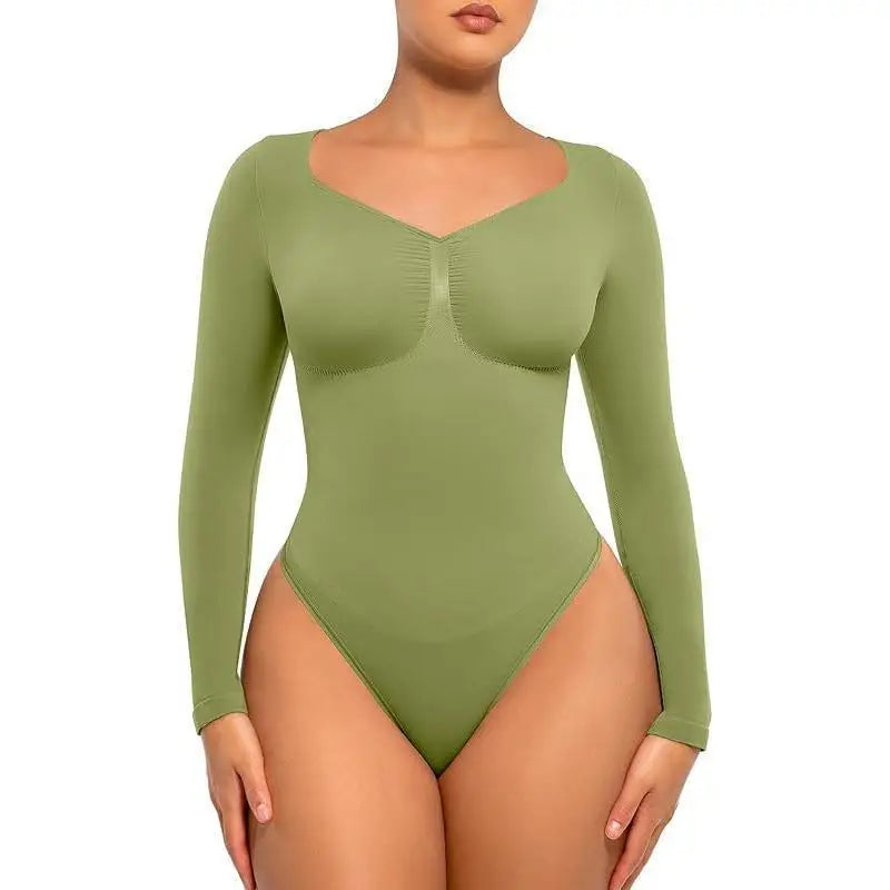 NimmaFit™ Langærmet Kropsformende Dragt — en glatter, smukkere overkrop i én base